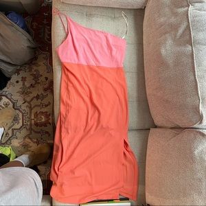 Petal and Pup pink and orange cocktail dress (US size 10)